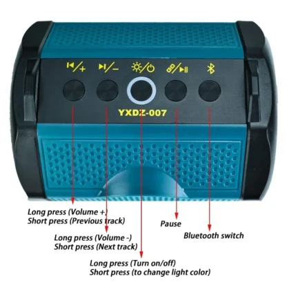 Bluetooth garsiakalbis Makita 18V akumuliatoriams - Image 4